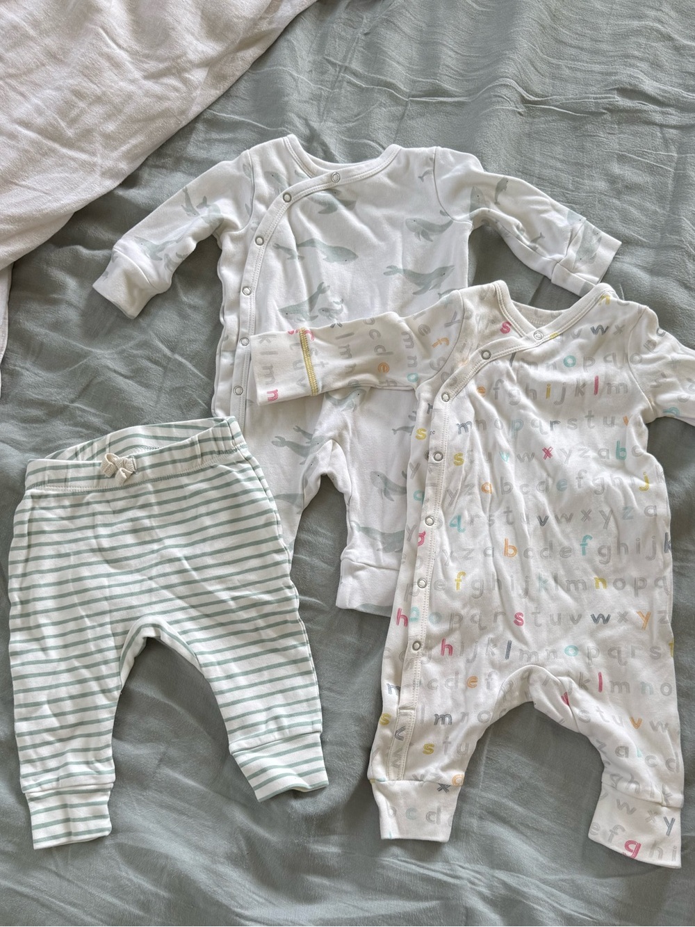 Pehr Baby onesies and pants set